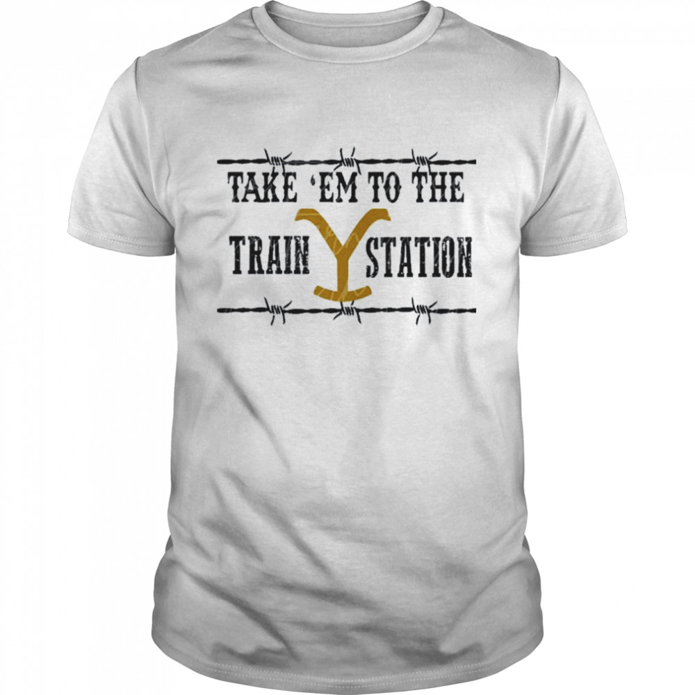 Take ‘Em To The Train Station Christmas T- Classic Men's T-shirt