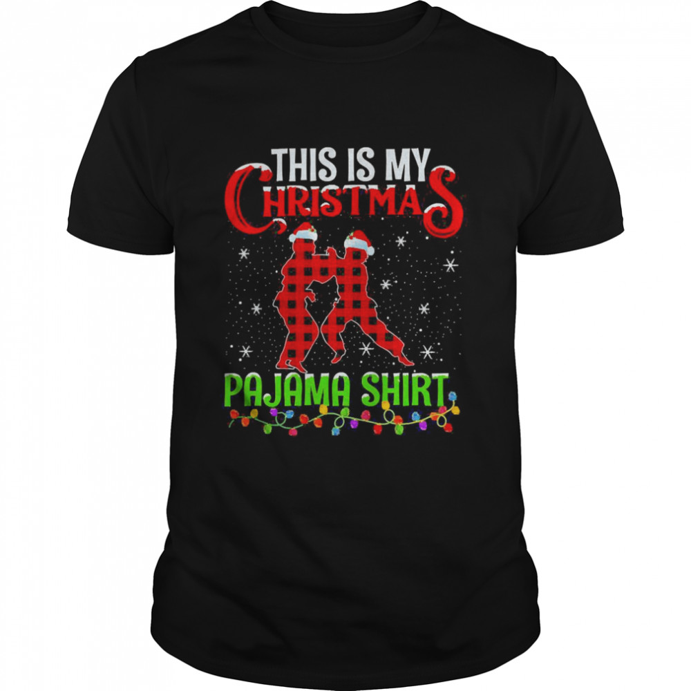 This Is My Christmas Pajama  Judo Player Christmas Sweater  Classic Men's T-shirt