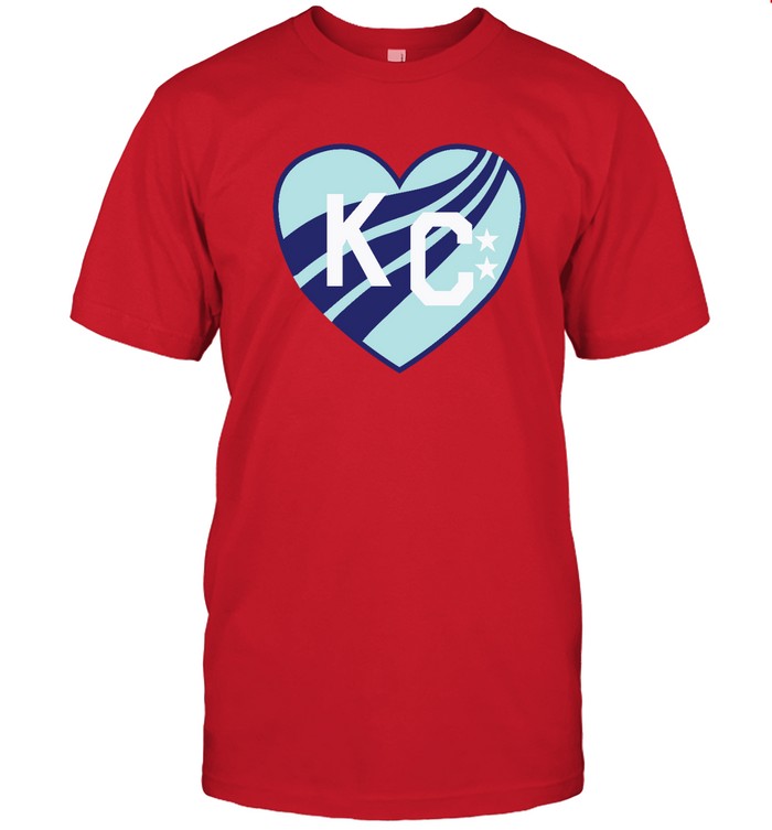 Kansas City Current x Charlie Hustle Heart T Shirts