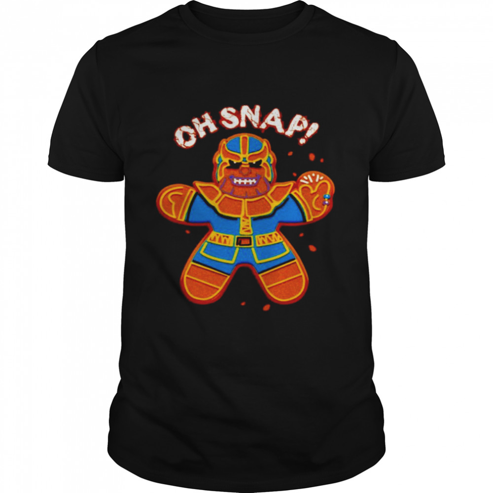 Marvel Christmas Thanos Gingerbread Oh Snap shirts