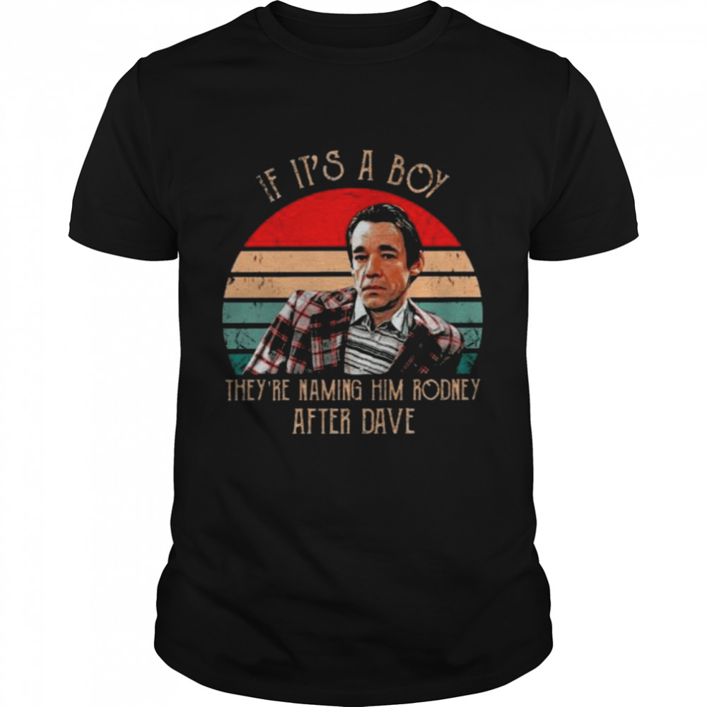 Roger Lloyd-Pack If It’s a boy they are naming him rodney after dave vintage shirt Classic Men's T-shirt