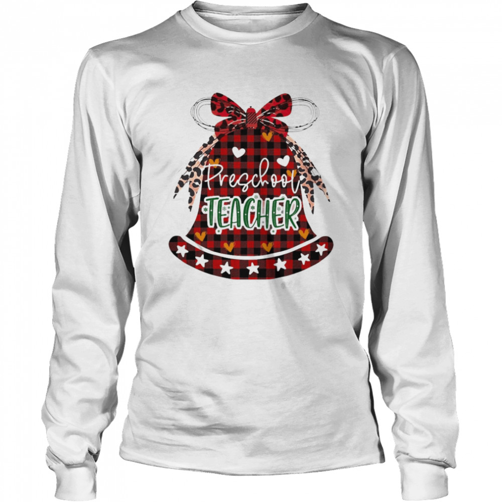 Christmas Bell Preschool Teacher Sweater Long Sleeved T-shirt