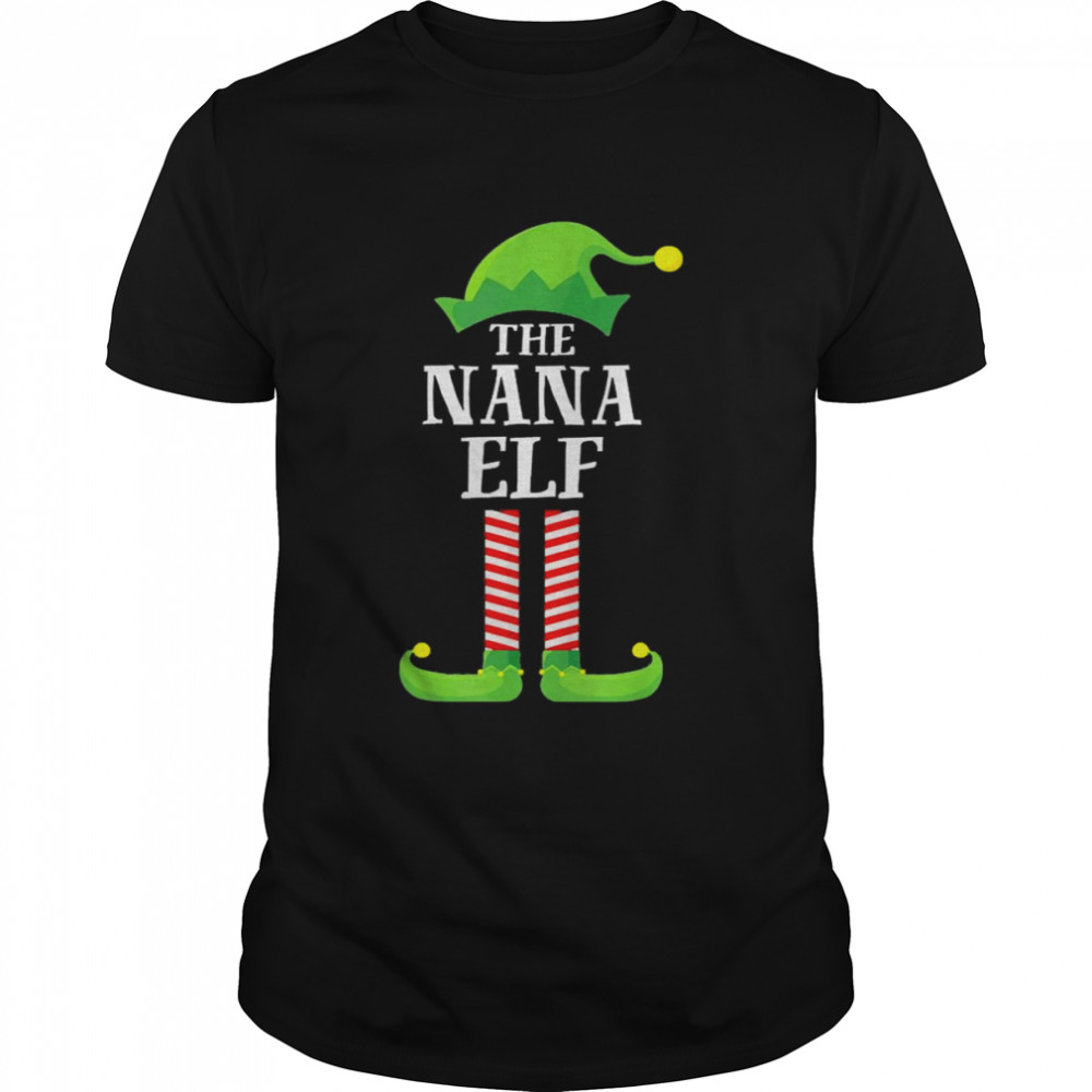 The Nana ELF Gift For Grandma Christmas Sweater Shirt
