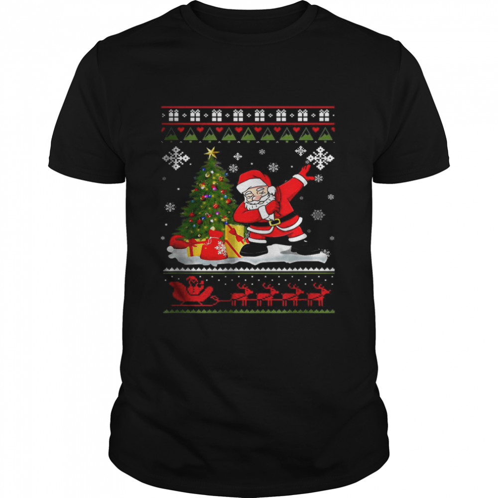 Dabbing Santa Claus Christmas T-Shirt