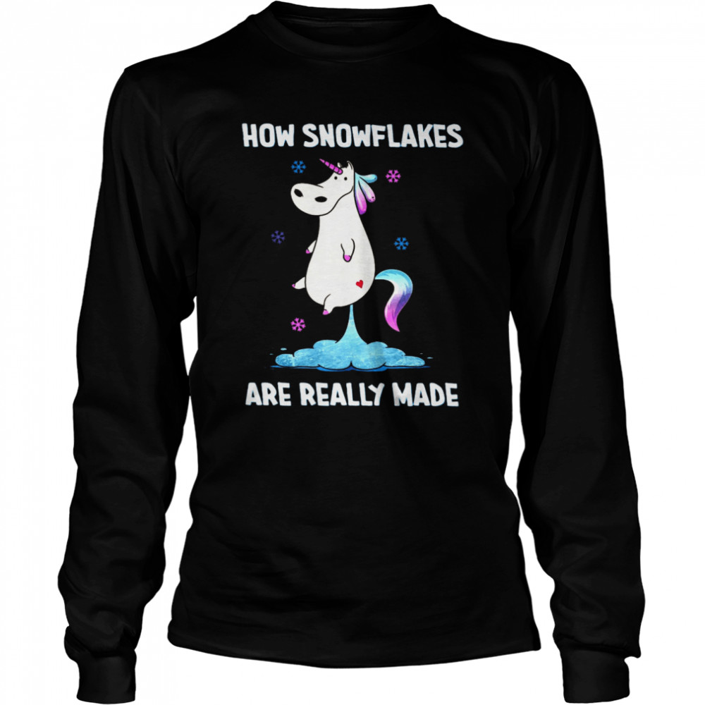 How Snowflakes Are Really Made  Long Sleeved T-shirt