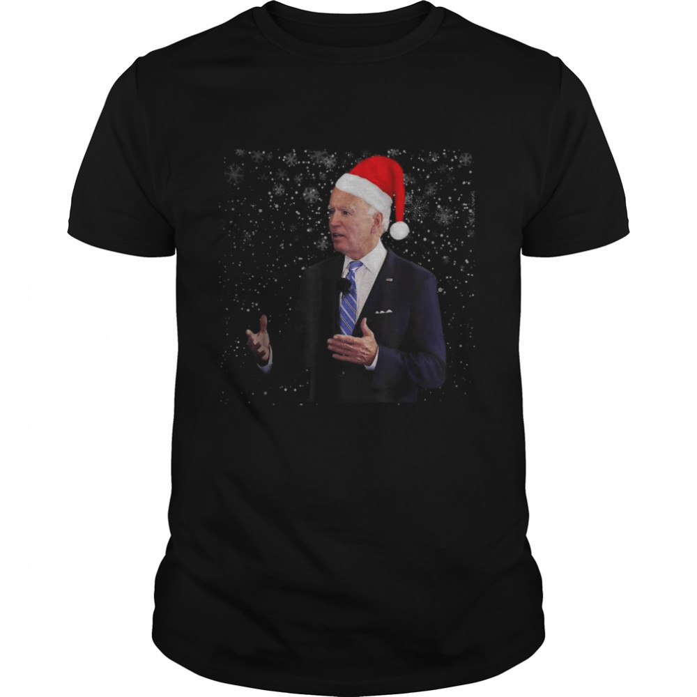 Joe Biden Santa Hat Xmas T- Classic Men's T-shirt