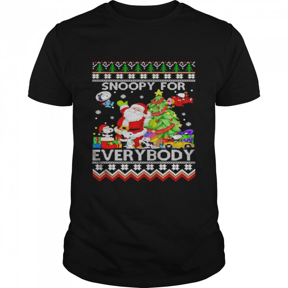 Snoopys fors everybodys Chirtmass Holidays shirts