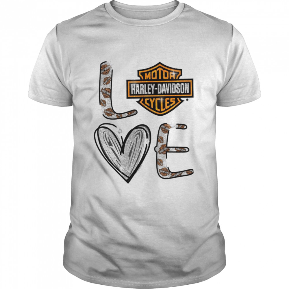 Love motor harley-davidson cycles shirts