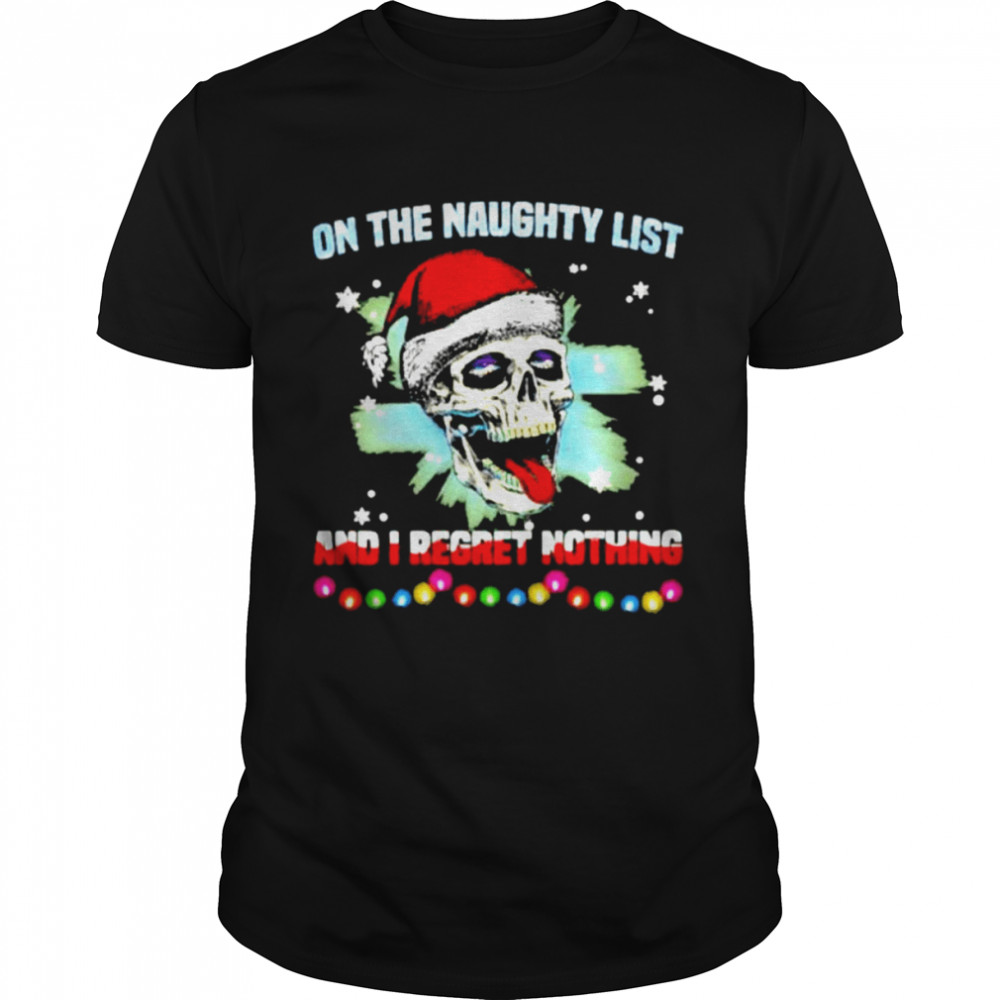 Satan Skull On The Naughty List And I Regret Nothing Sweatshirts