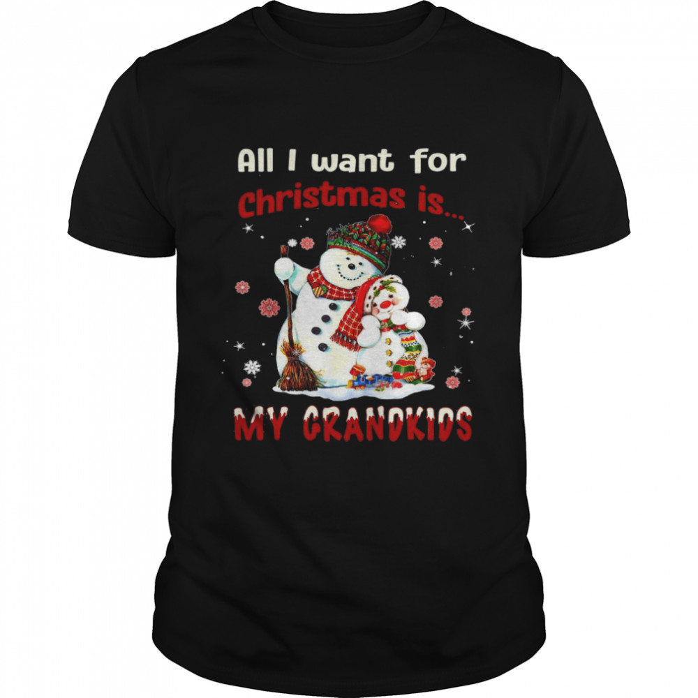 All i want for christmas is my grandkids shirt Classic Men's T-shirt