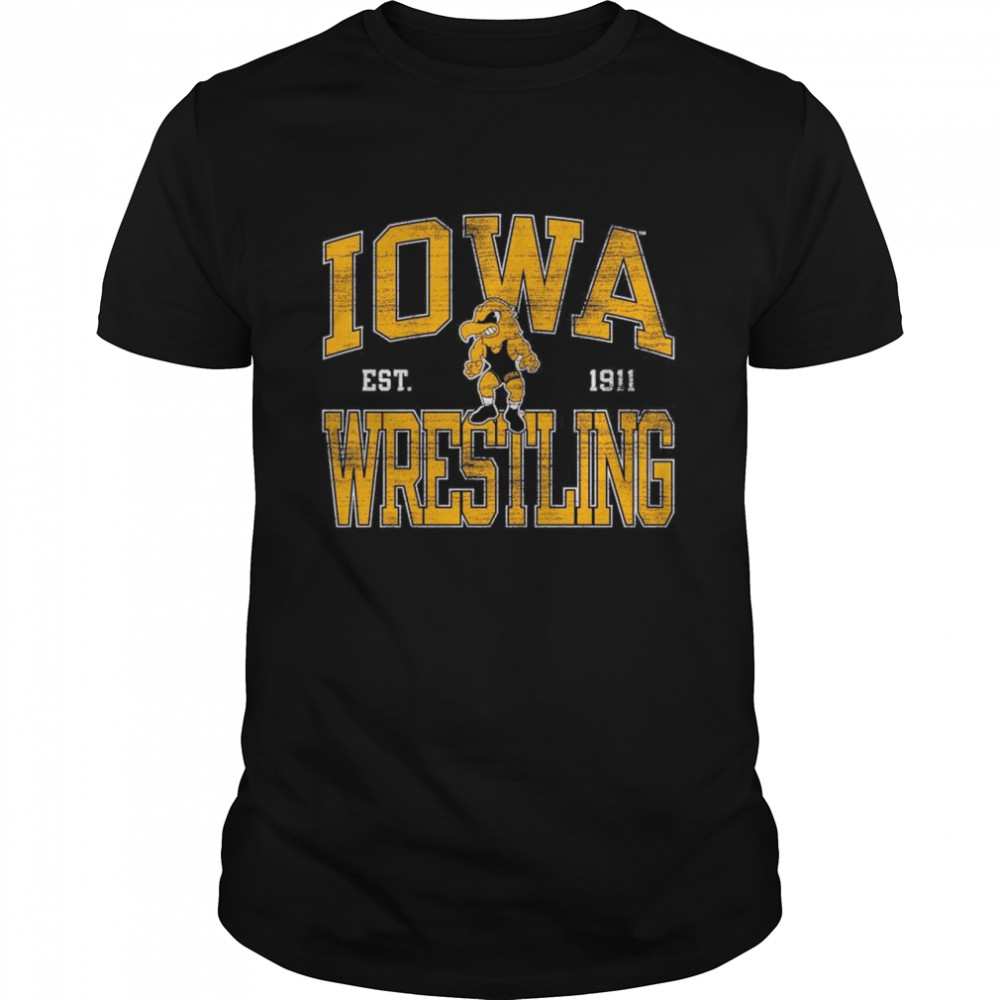 Iowas Hawkeyess Championss Wrestlings Ests 1911s Vintages Shirts