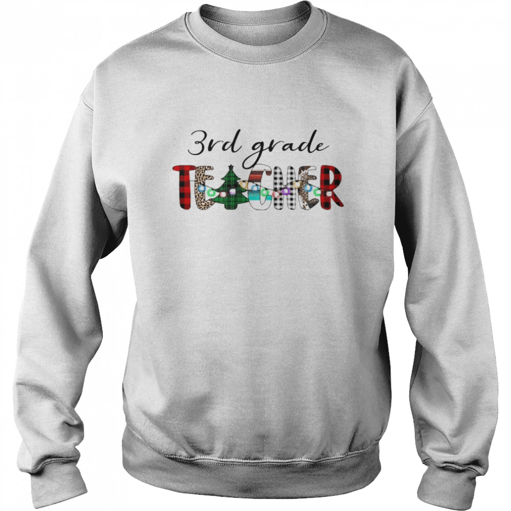 3rd Grade Teacher Christmas Sweater  Unisex Sweatshirt