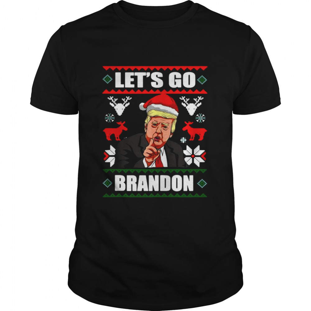 Donald Trump Lets’s Go Brandon Anti Liberal Xmas Christmas 2021 Shirts