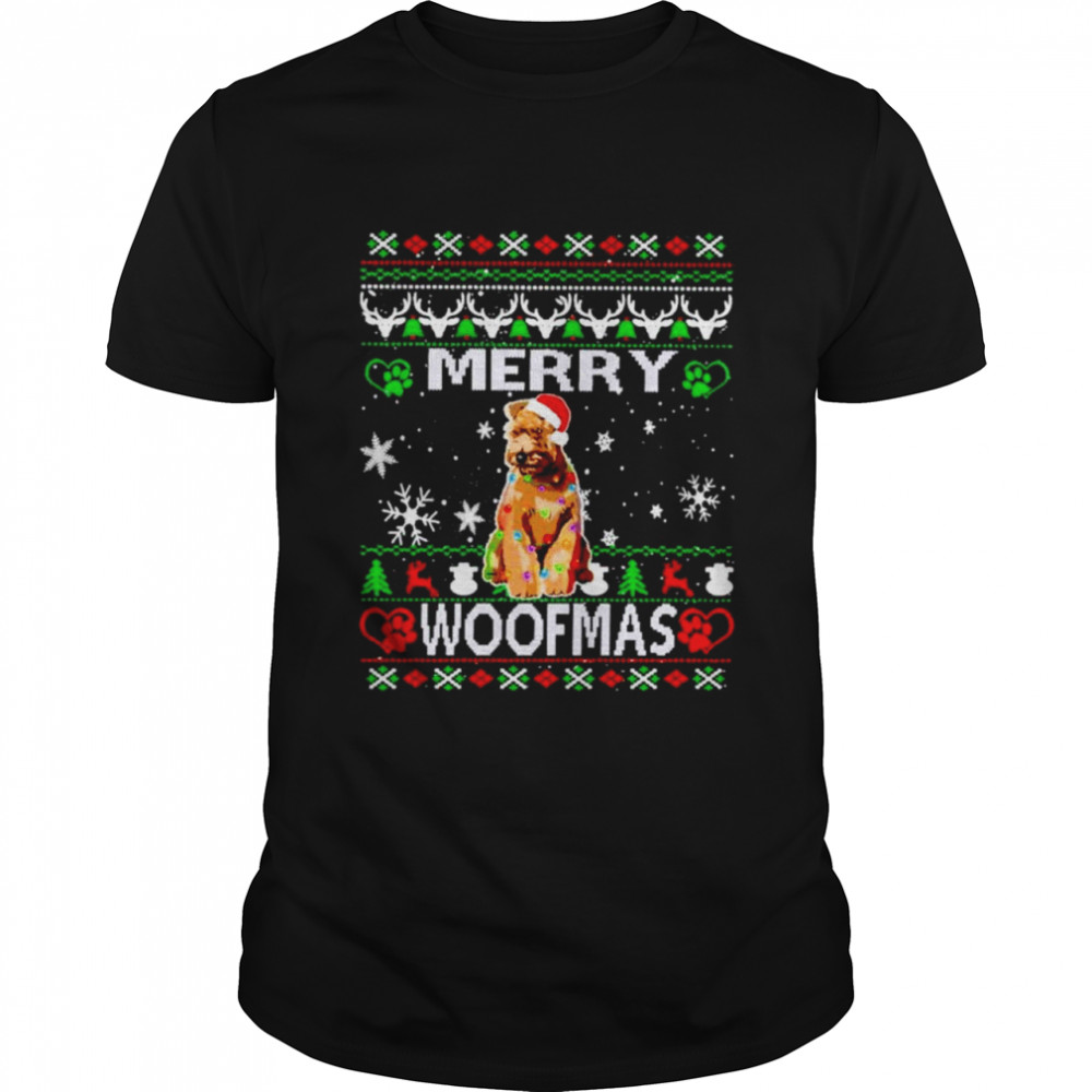 Merry Woofmas Wheaten Christmas shirt Classic Men's T-shirt