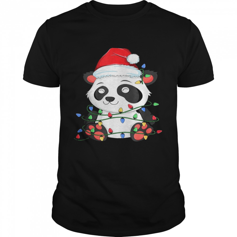 Panda Santa Christmas Shirt