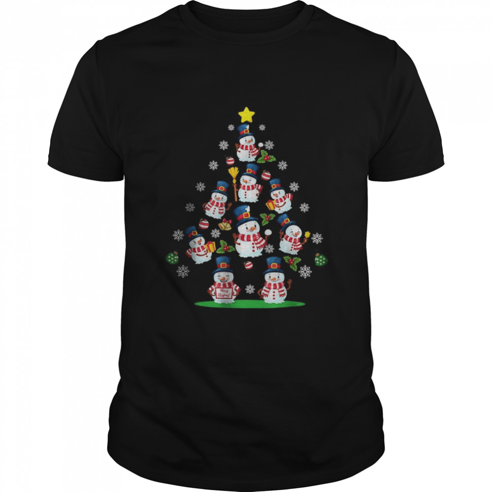 Snowman Christmas Tree Women Men Chrismas T- Classic Men's T-shirt