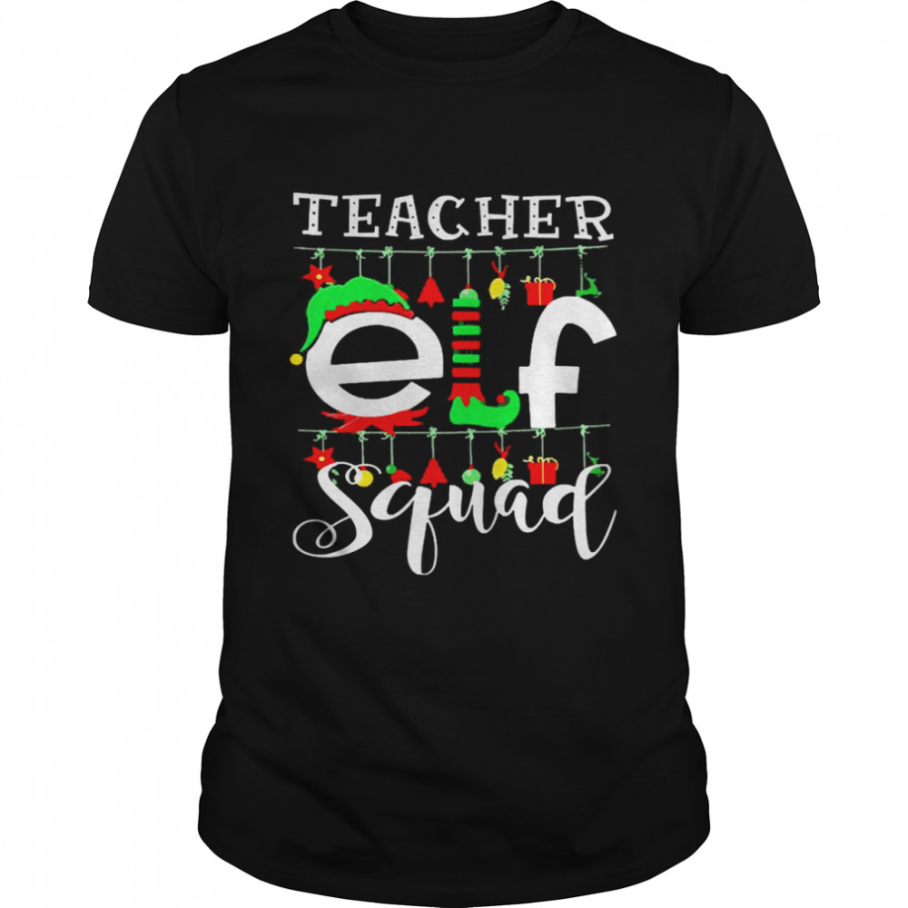 Teacher Elf Squad Family Christmas Sweater Shirts
