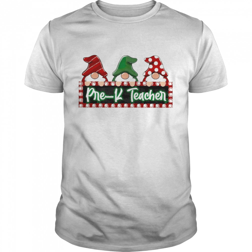 Christmas Gnomes Pre-K Teacher Sweater  Classic Men's T-shirt