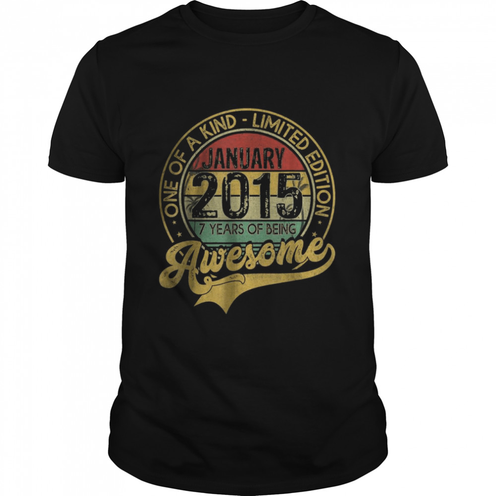 One Of A Kind Limited Edition January 2015 7 Years Of Being Awesome T- Classic Men's T-shirt