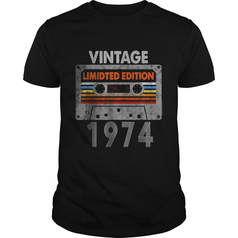 Vintage 1974 Made in 1974 48th Birthday Limited Edition T-Shirt