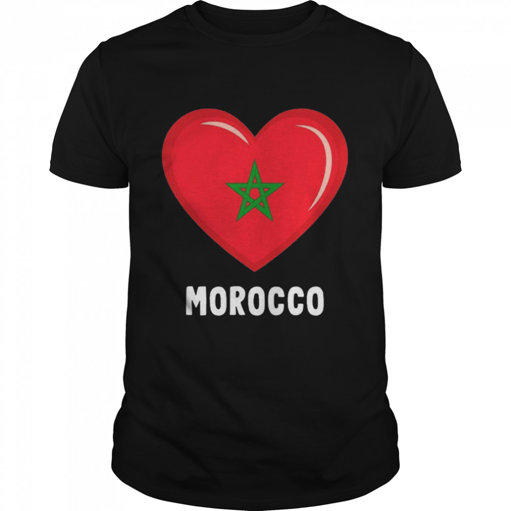 Moroccan Pride Morocco Flag  Classic Men's T-shirt
