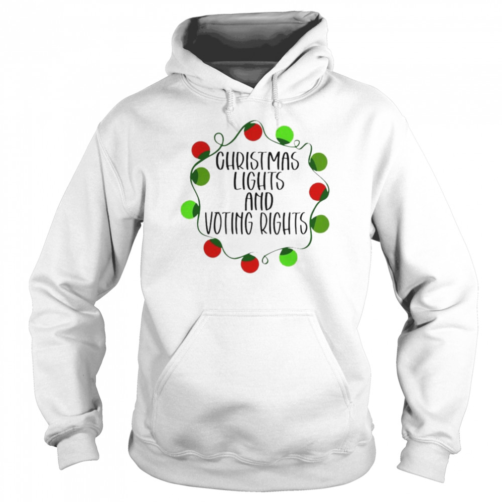 Best christmas lights and voting rights sweater Unisex Hoodie