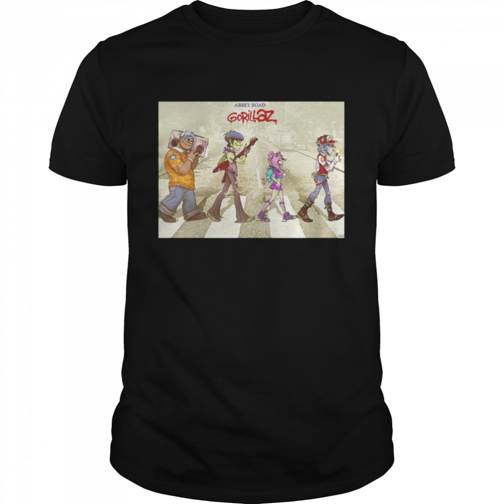 Abbey Road Gorillaz shirts