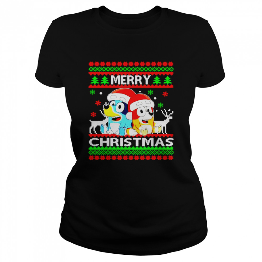 Bluey Merry Christmas shirt Classic Women's T-shirt
