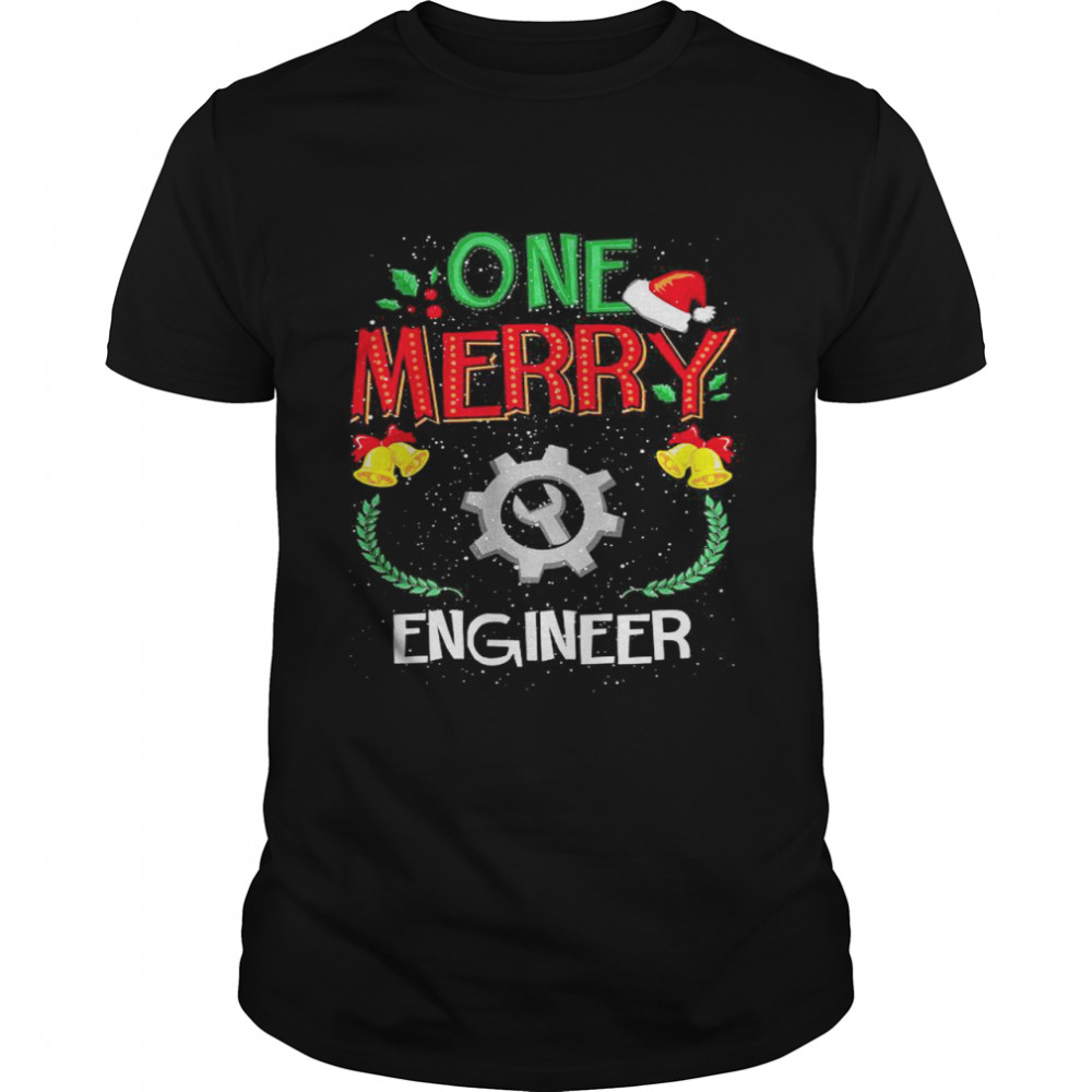 One Merry Engineer Engineering Ugly Christmas Shirts