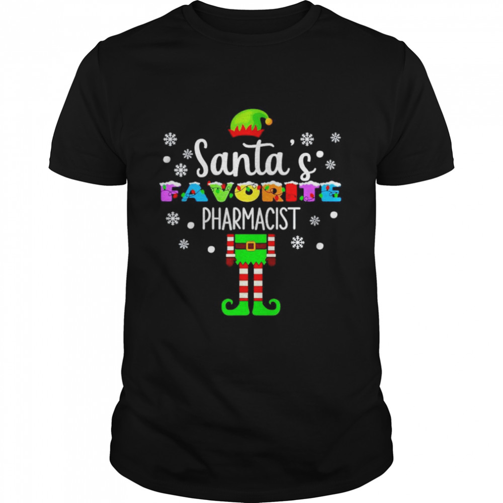 Santa’s favorite pharmacist Christmas shirt Classic Men's T-shirt