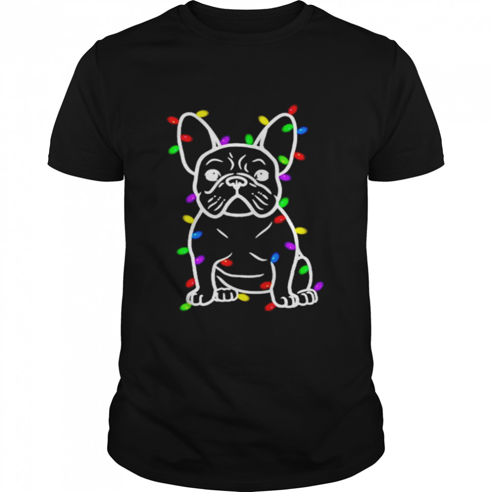 Dog Pugs Christmas Light shirts