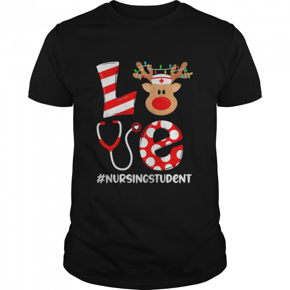 Christmas Nurse Love Nursing Student Santa Reindeer Nurse Hat Elf Sweater Shirts