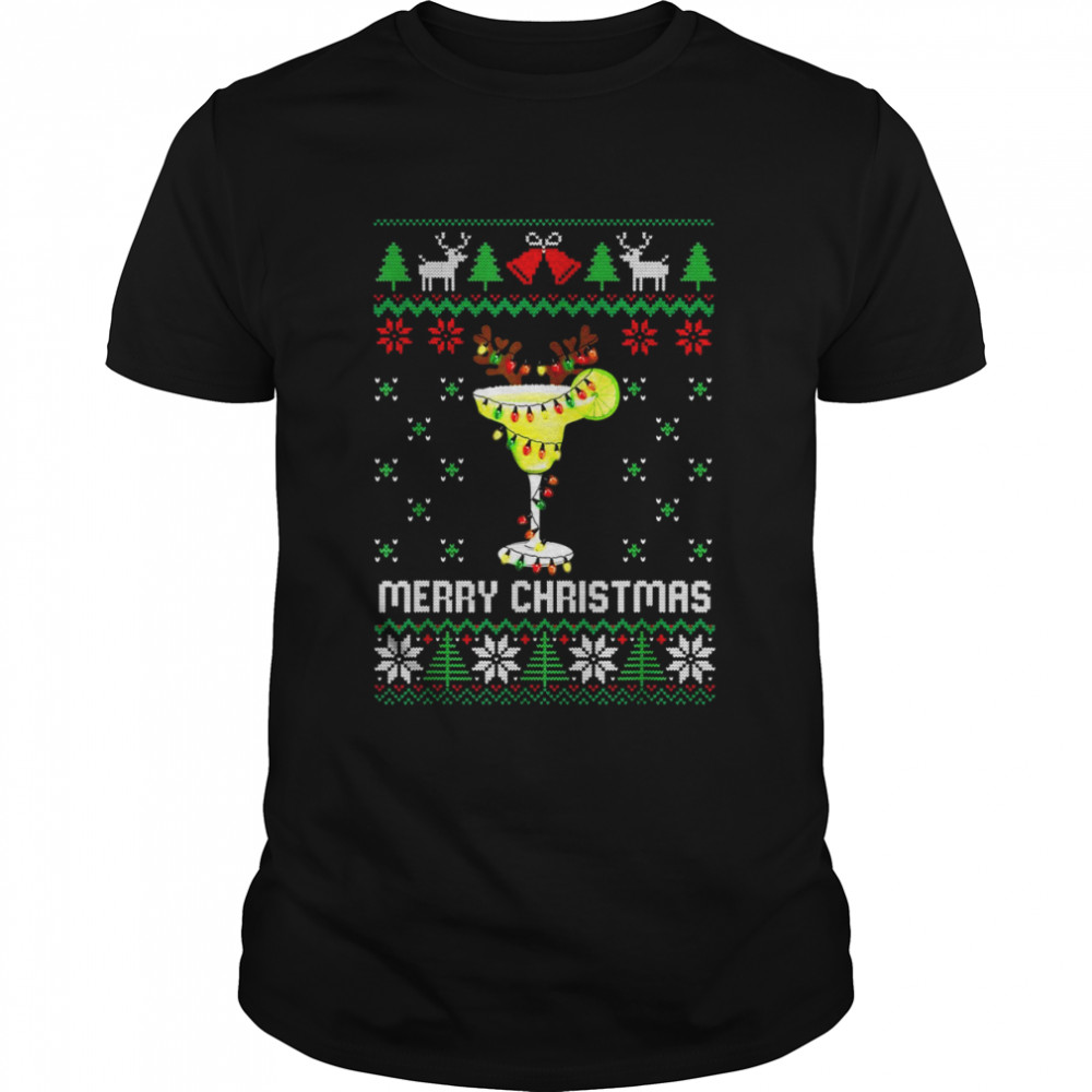 Margarita Reindeer Christmas Squad Ugly Xmas Shirt