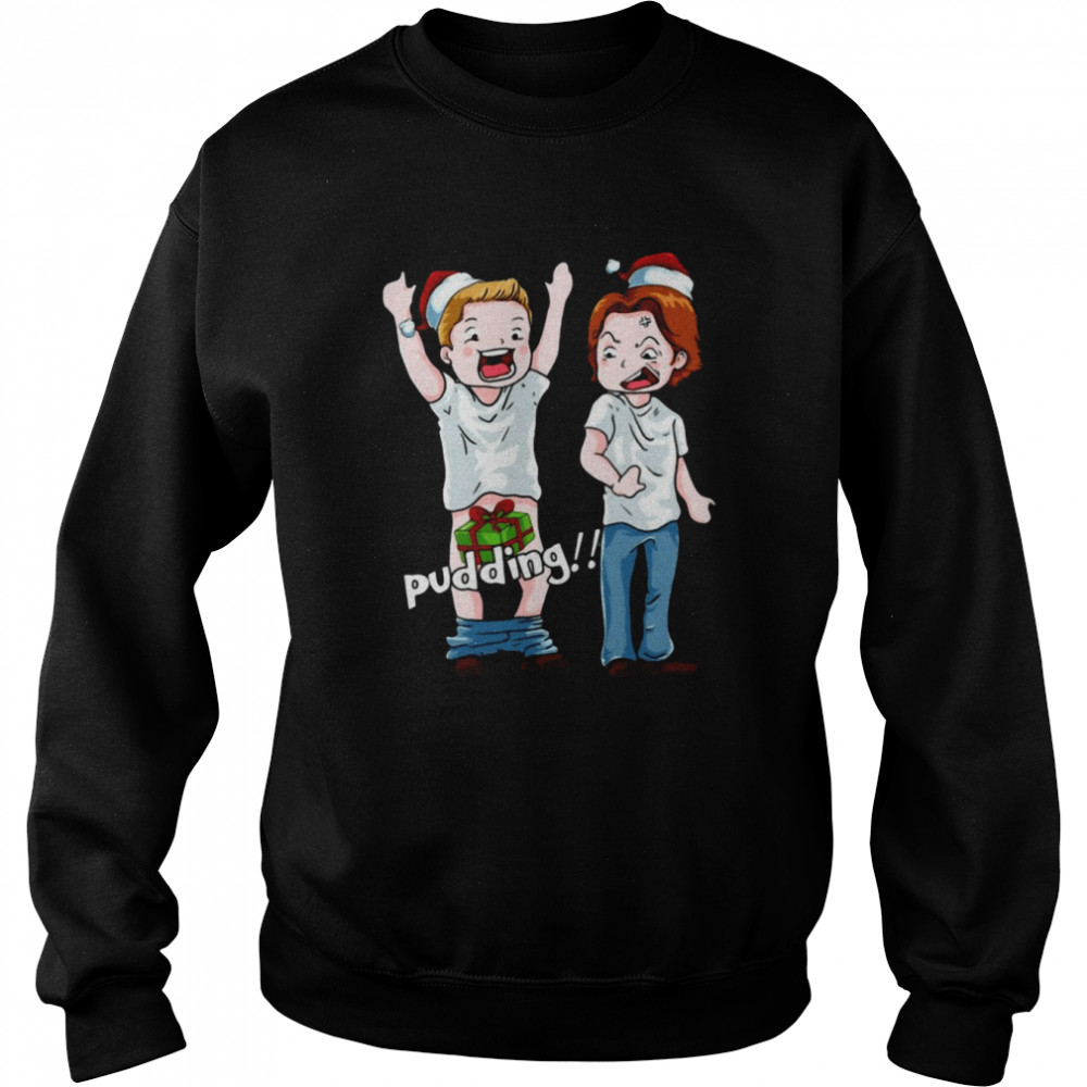 merry Christmas Pudding Sweater  Unisex Sweatshirt