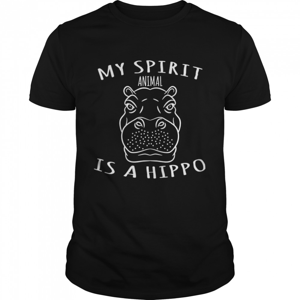 Mys Spirits Animals Iss As Hippos Hippopotamuss Shirts