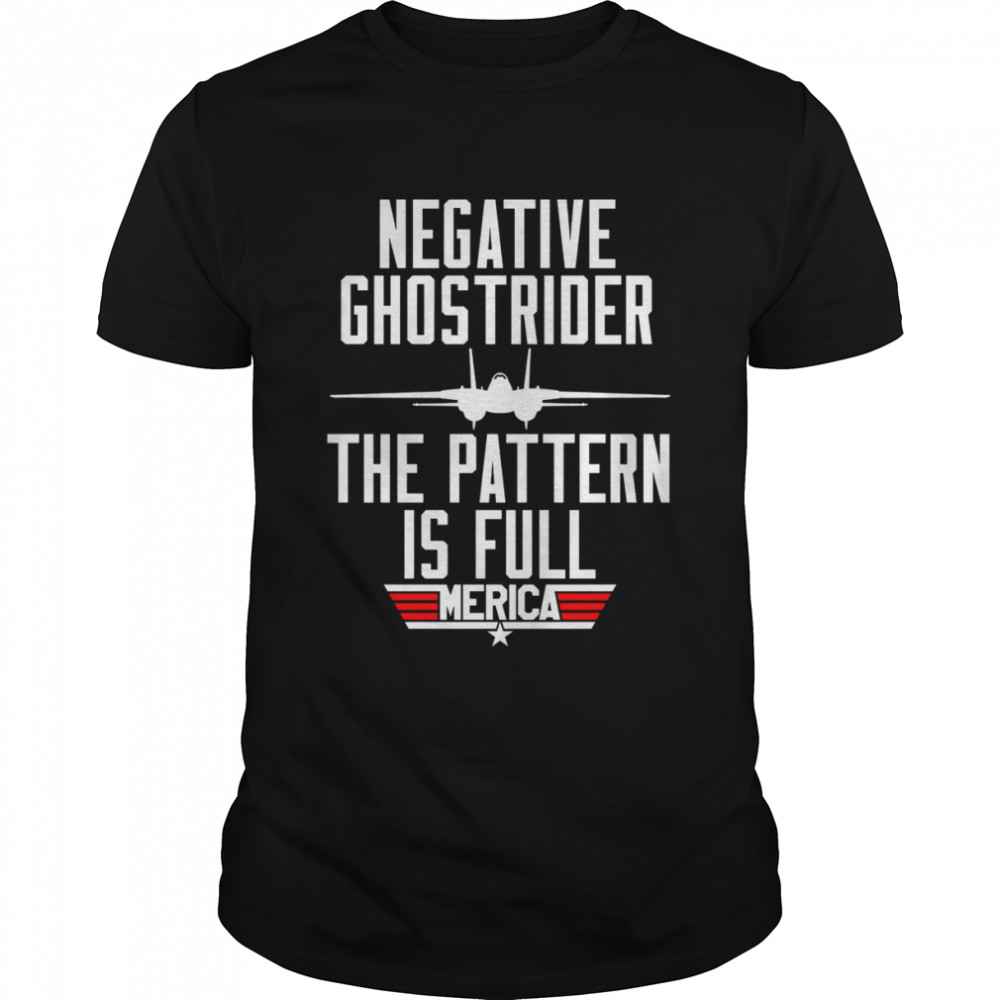Negative ghostrider the pattern is full merica shirts
