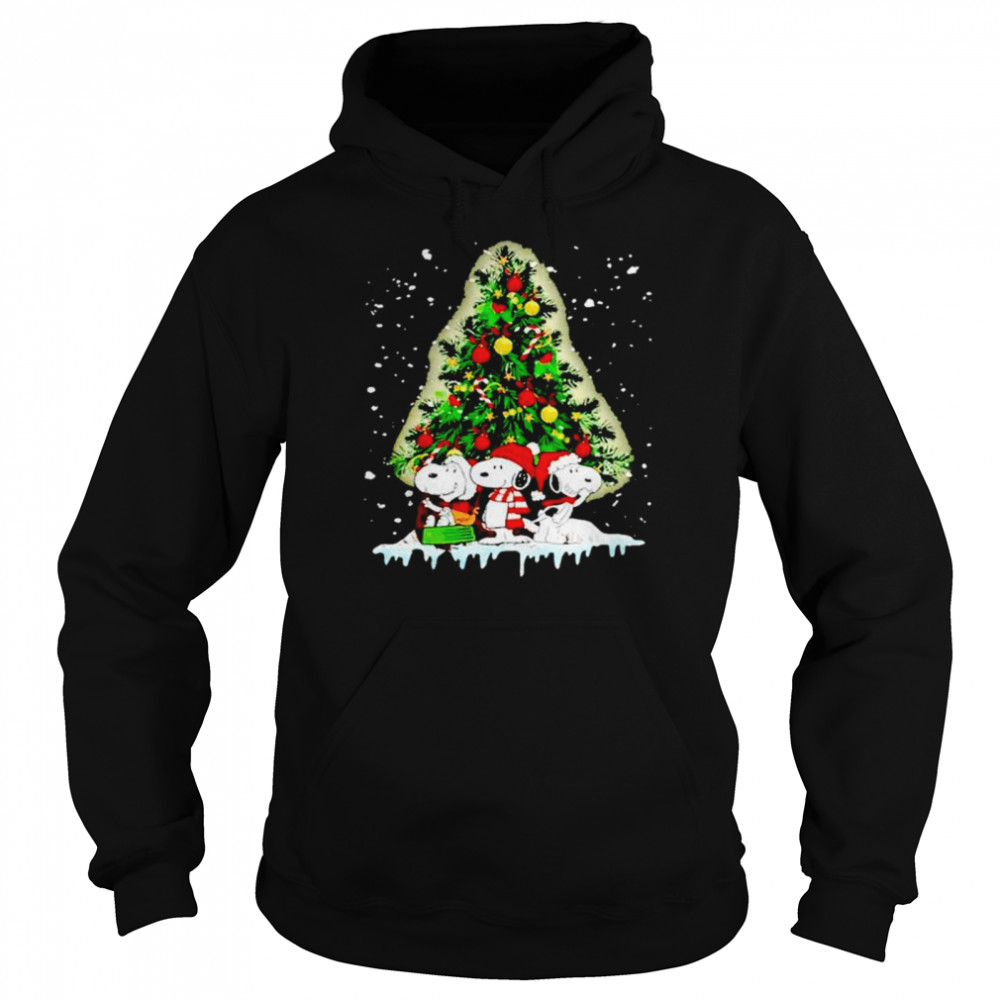 Snoopy Christmas Tree shirt Unisex Hoodie