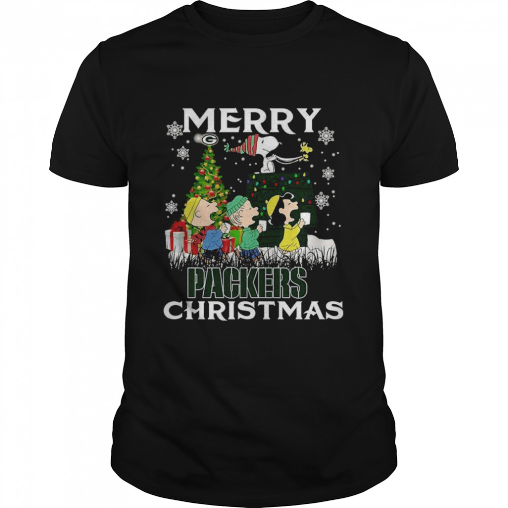 Snoopy Merry packers christmas shirt Classic Men's T-shirt
