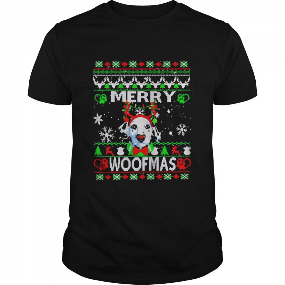 Woofmas Dalmatian Merry Christmas shirt Classic Men's T-shirt