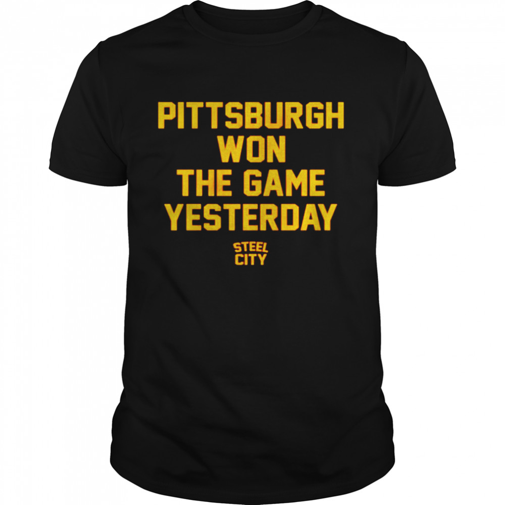 Pittsburghs wons thes games yesterdays shirts