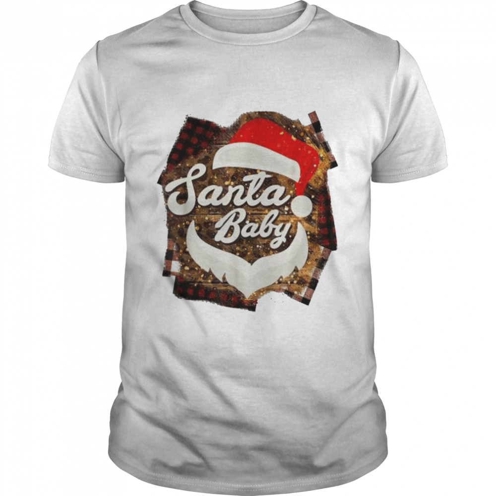 Santa baby cute santa hat Christmas costume shirts