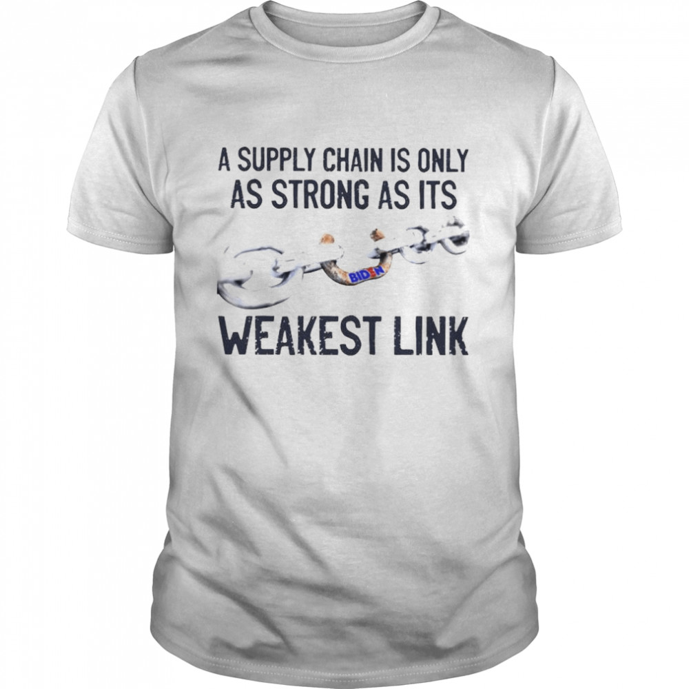 Best a supply chain is only as strong as its weakest link shirts