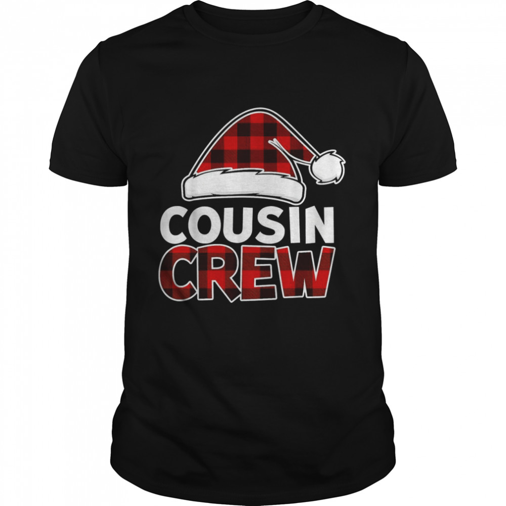 Christmas Cousin Crew Buffalo Red Plaid Pajamas Family Xmas  Classic Men's T-shirt