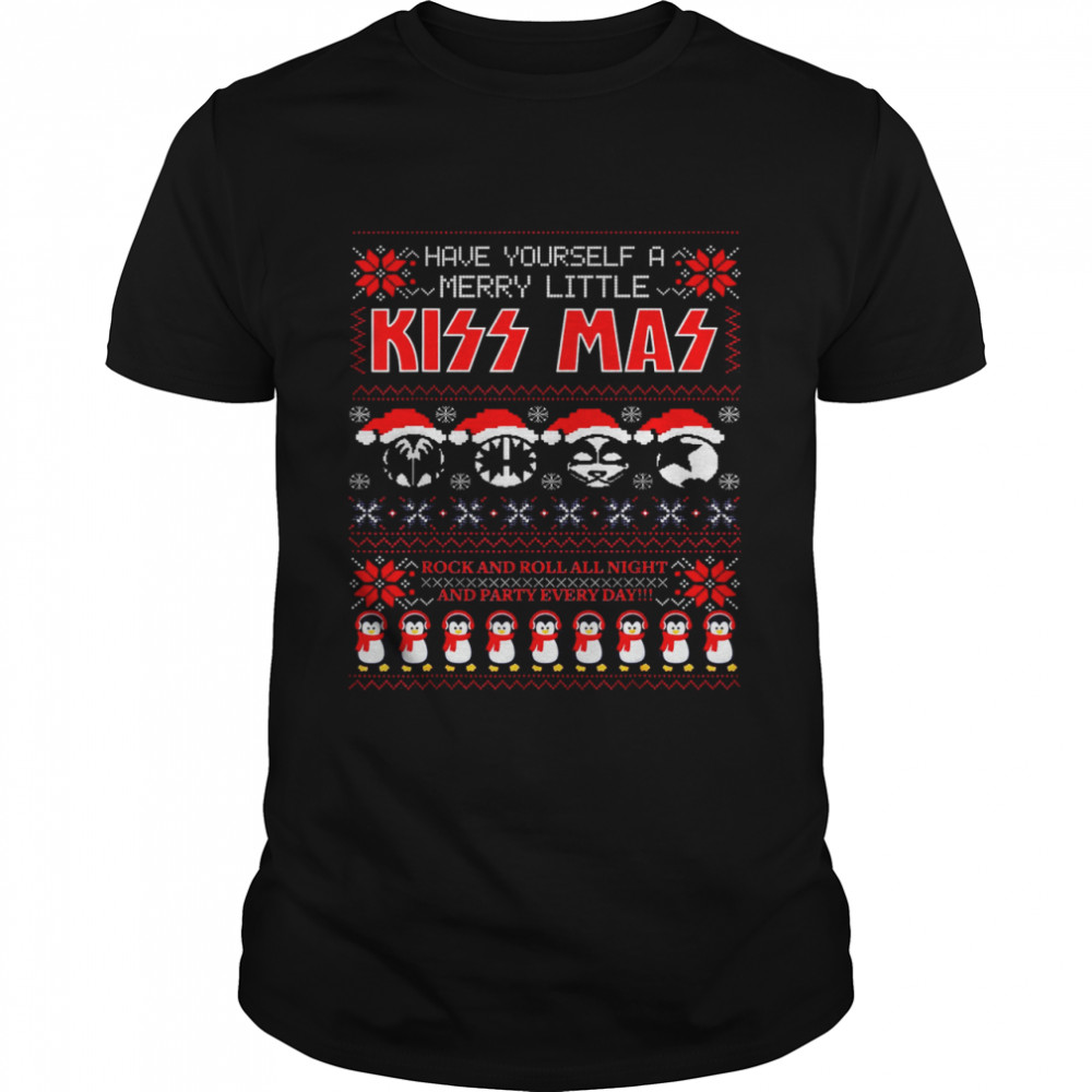 KISS Merry Little KISSmas Christmas  Classic Men's T-shirt