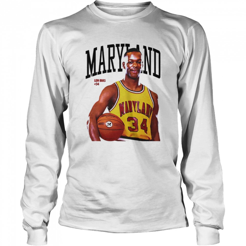 Len Bias Maryland Terrapins shirt Long Sleeved T-shirt