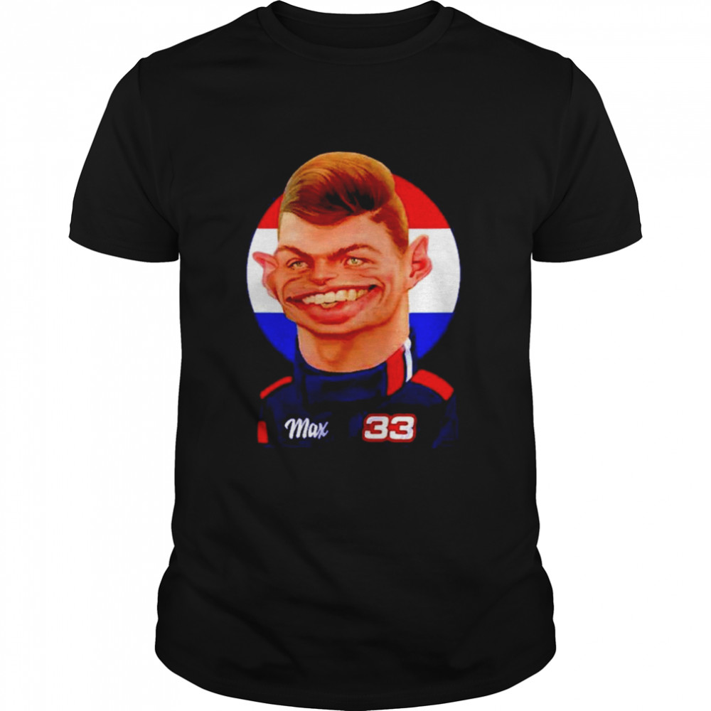 Maxs Verstappens 33s Caricatures funnys shirts