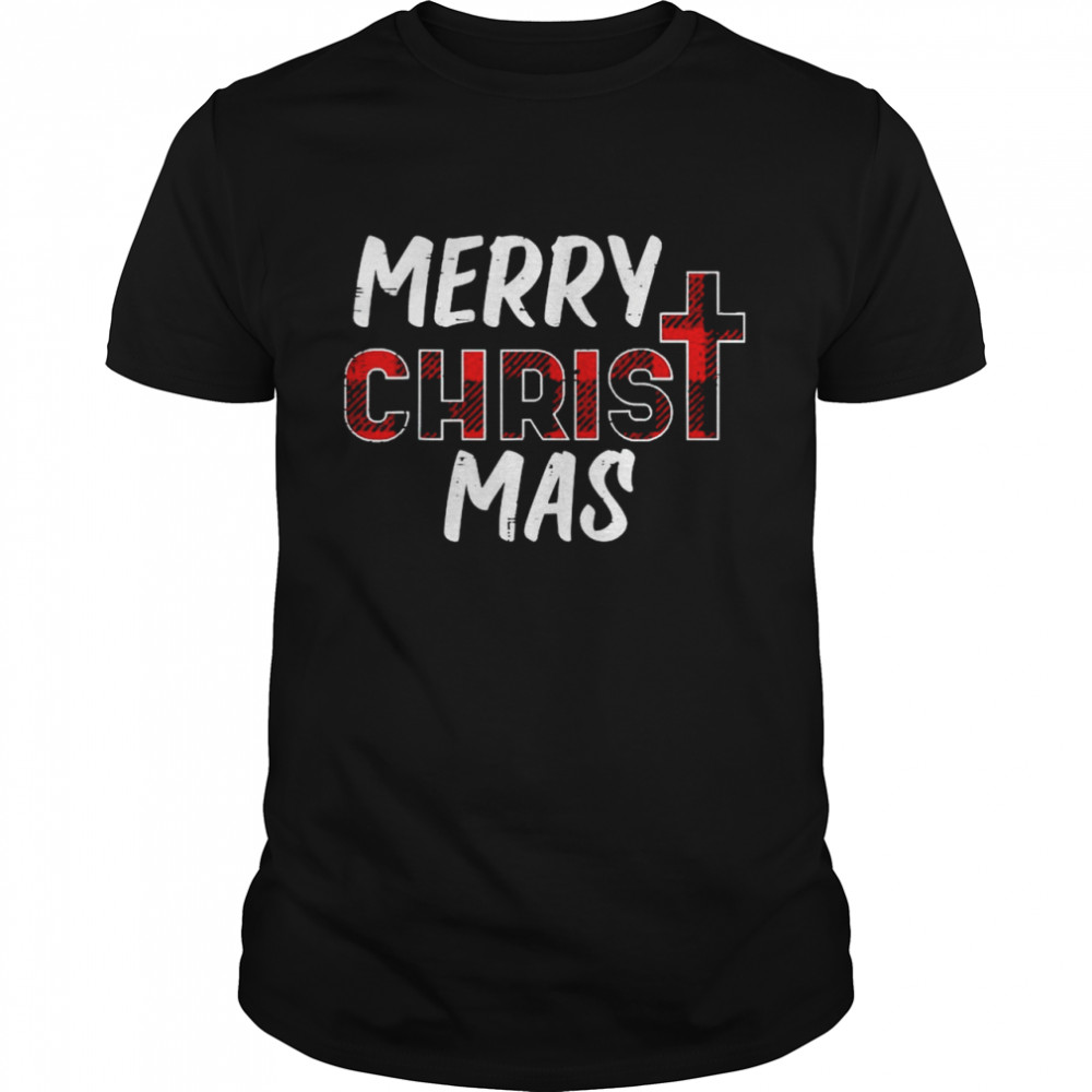 Merry Christ Mas Christian Jesus Christmas  Classic Men's T-shirt