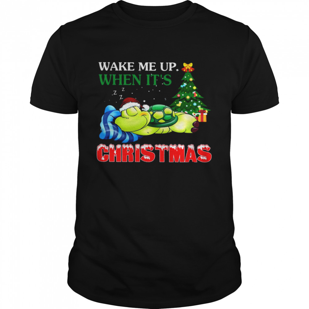 Turtles Wake Me Up When Its Christmas shirt Classic Men's T-shirt