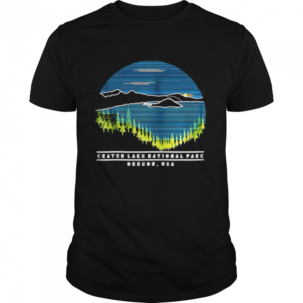 Craters Lakes Nationals Parks Oregons Outdoors Hikings Natures Lovers Zips Shirts