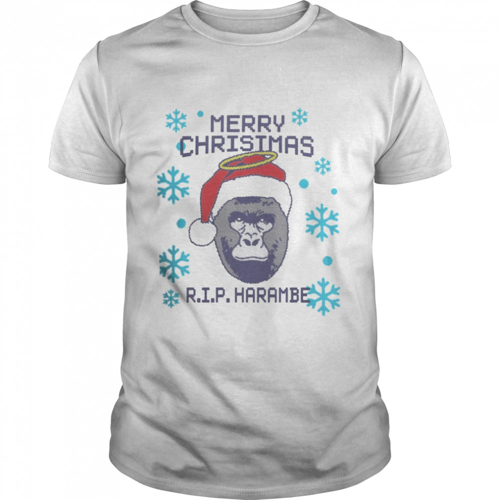 Merry christmas rip harambe shirt Classic Men's T-shirt